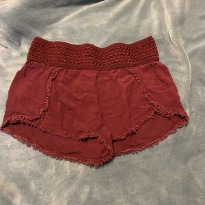 Maroon shorts